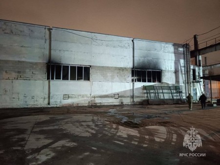 Пожарные спасли автомобиль, электрокар и оборудование на предприятии Леонида Плитмана
