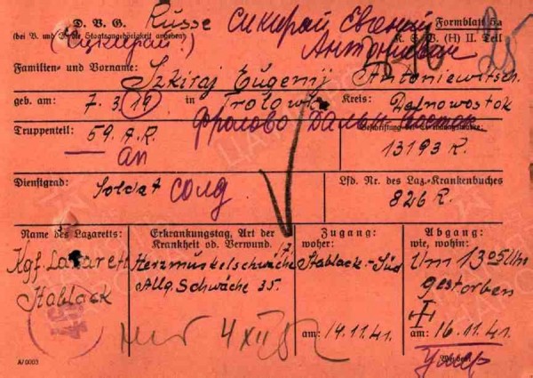 «Индекс R — русский»: история поиска рядового, ставшего узником шталага (фото) «Индекс R — русский»: история поиска рядового, ставшего узником шталага (фото)